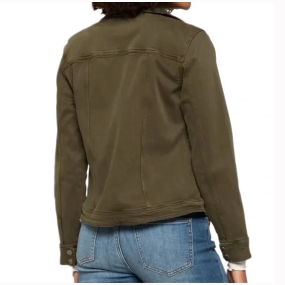 Liverpool Bradford Moto Denim Jacket Olive xl - Picture 2 of 6